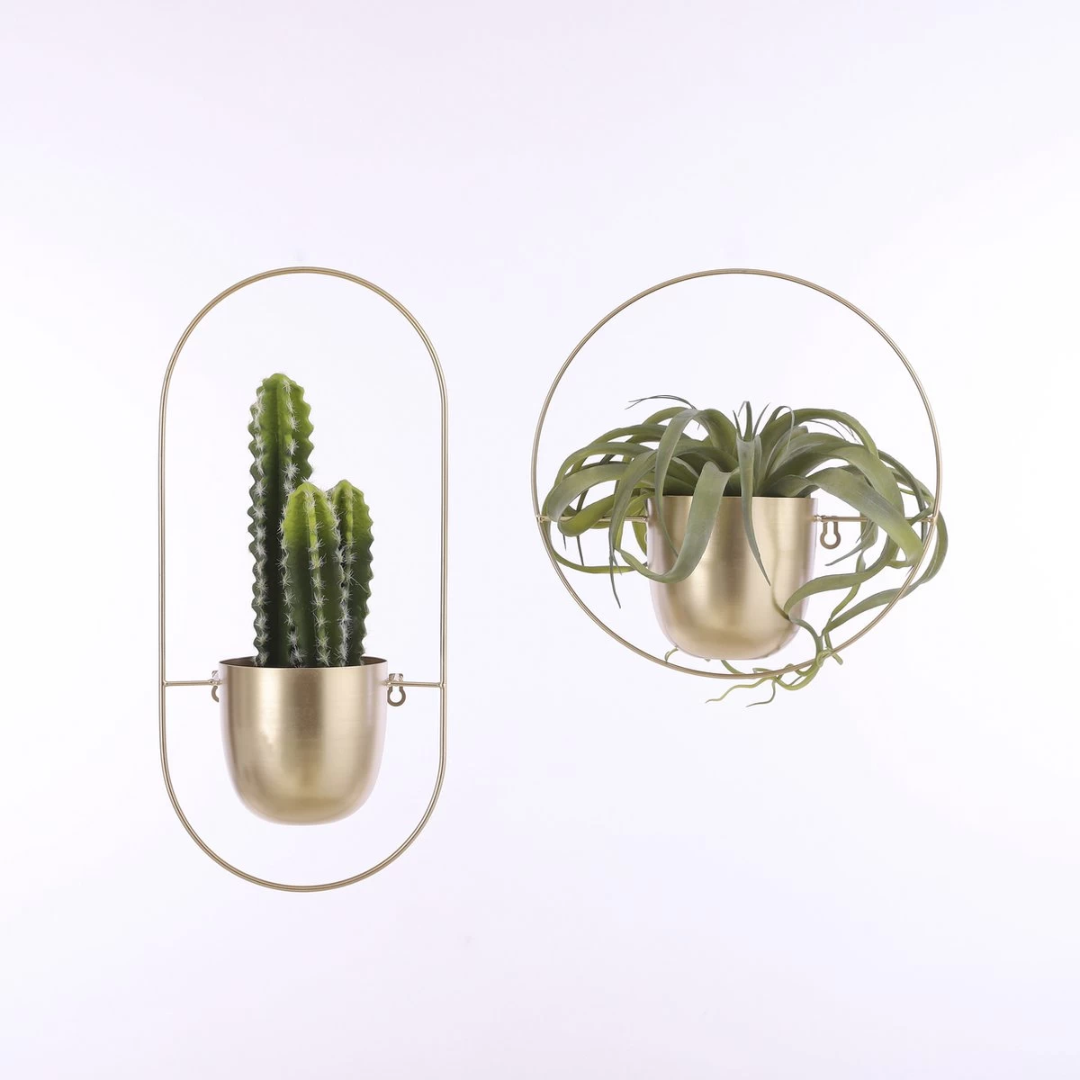 Mica Decorations Dexter Bloempot Wand - L34 X B14 X H34 Cm - Goud 6 Mica Decorations Dexter Bloempot Wand - L34 X B14 X H34 Cm - Goud - Afbeelding 6