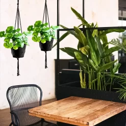 9 Stuks Zwart Macrame Plantenhangers - Boho Handgeweven Katoen Hangpot Voor Binnen/Buiten - Hangende Bloempot Met Kralen - Macramé Touw/Koord Hangplant Houder - Bohemian Wandhanger Decoratie - Plant Hanger - Verticale Tuin Bloempothouder Planthanger 13 9 Stuks Zwart Macrame Plantenhangers - Boho Handgeweven Katoen Hangpot Voor Binnen/Buiten - Hangende Bloempot Met Kralen - Macramé Touw/Koord Hangplant Houder - Bohemian Wandhanger Decoratie - Plant Hanger - Verticale Tuin Bloempothouder Planthanger -Tuin En Buiten 1200x1200 495