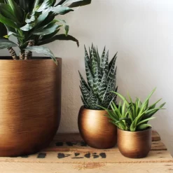 Capi Europe - Bloempot Bol Retro - 23x21 - Goud - Bloempot Voor Binnen - BRTG134 -Tuin En Buiten 1200x1200 552