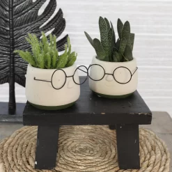 2x Bloempot Met Gezicht - Ø8 X H6,5 Cm - Bloempotten Voor Binnen Met Bril/Face/Hoofd 11 2x Bloempot Met Gezicht - Ø8 X H6,5 Cm - Bloempotten Voor Binnen Met Bril/Face/Hoofd -Tuin En Buiten 1200x1200 568