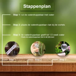 Waterdruppelaar Set Van 12 Stuks - Waterdruppelaar Voor Planten - Watergeefsysteem - Waterbol Irrigatiesysteem - Automatisch Druppelsysteem Voor Kamerplanten & Tuin - Watergever - Transparant - 15cm -Tuin En Buiten 1200x1200 63