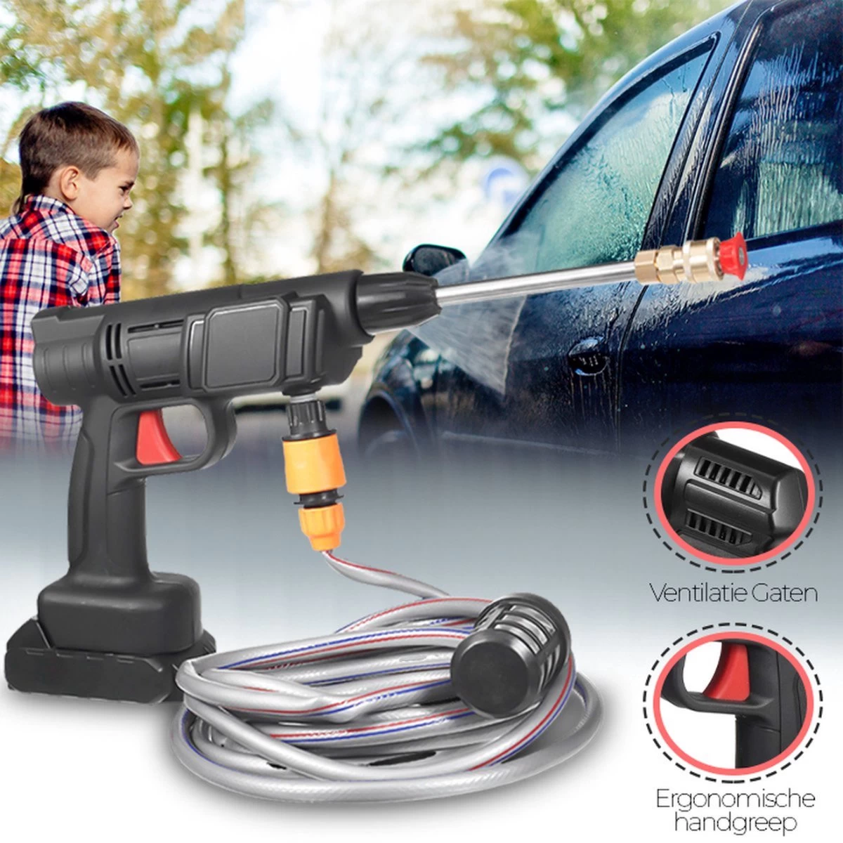 Hogedrukreiniger - Draagbaar - Auto Wasmachine - Hogedrukreiniger 3 Hogedrukreiniger - Draagbaar - Auto Wasmachine - Hogedrukreiniger - Afbeelding 3