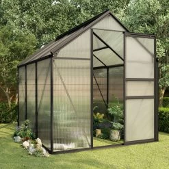 VidaXL Broeikas 3,61 M² Aluminium Antraciet -Tuin En Buiten 1200x1200 711