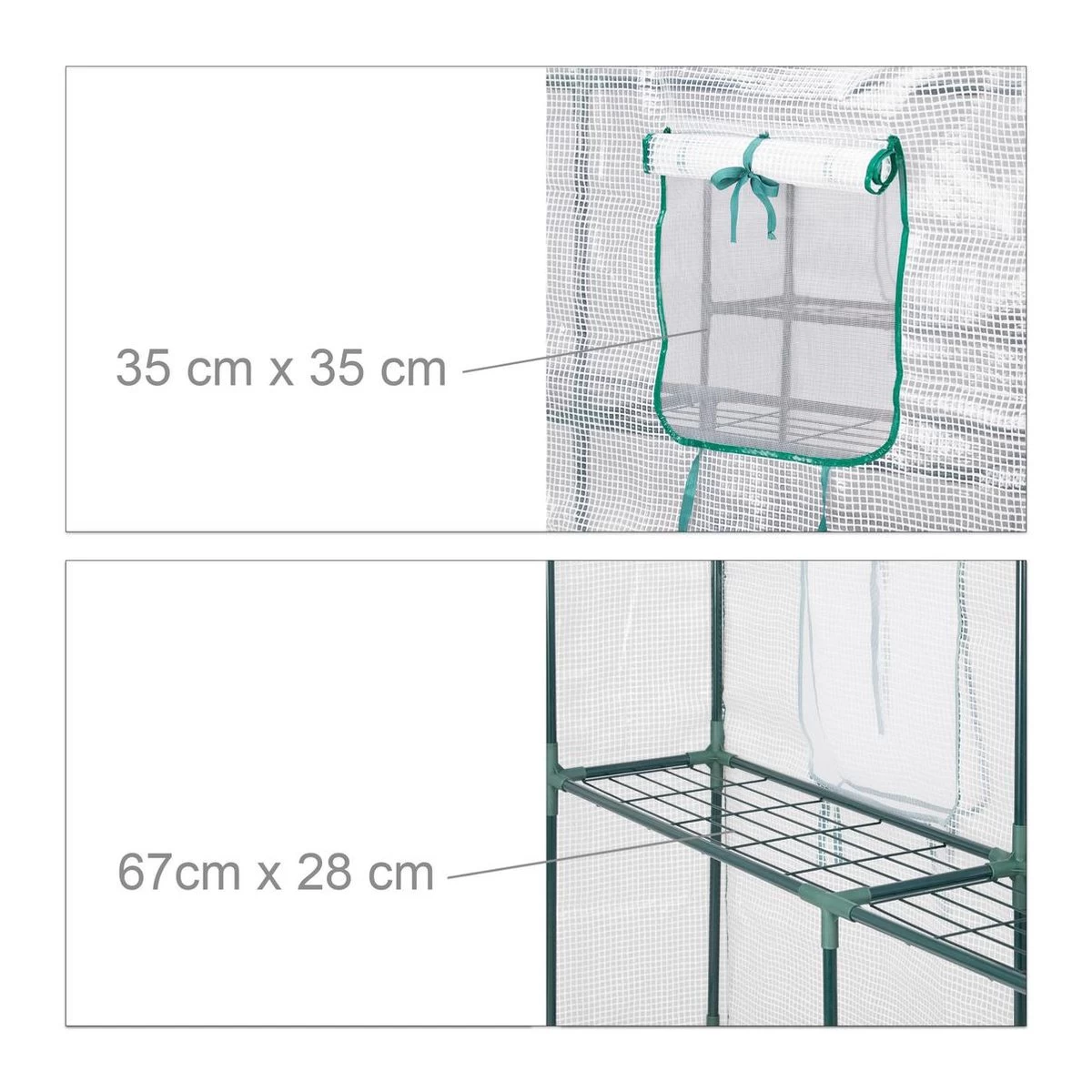 Relaxdays Tuinkas - 2 M² - Kweekkas Tuin - Grote Foliekas - 4 Ramen - Plantenkas Tomaten 4 Relaxdays Tuinkas - 2 M² - Kweekkas Tuin - Grote Foliekas - 4 Ramen - Plantenkas Tomaten - Afbeelding 4