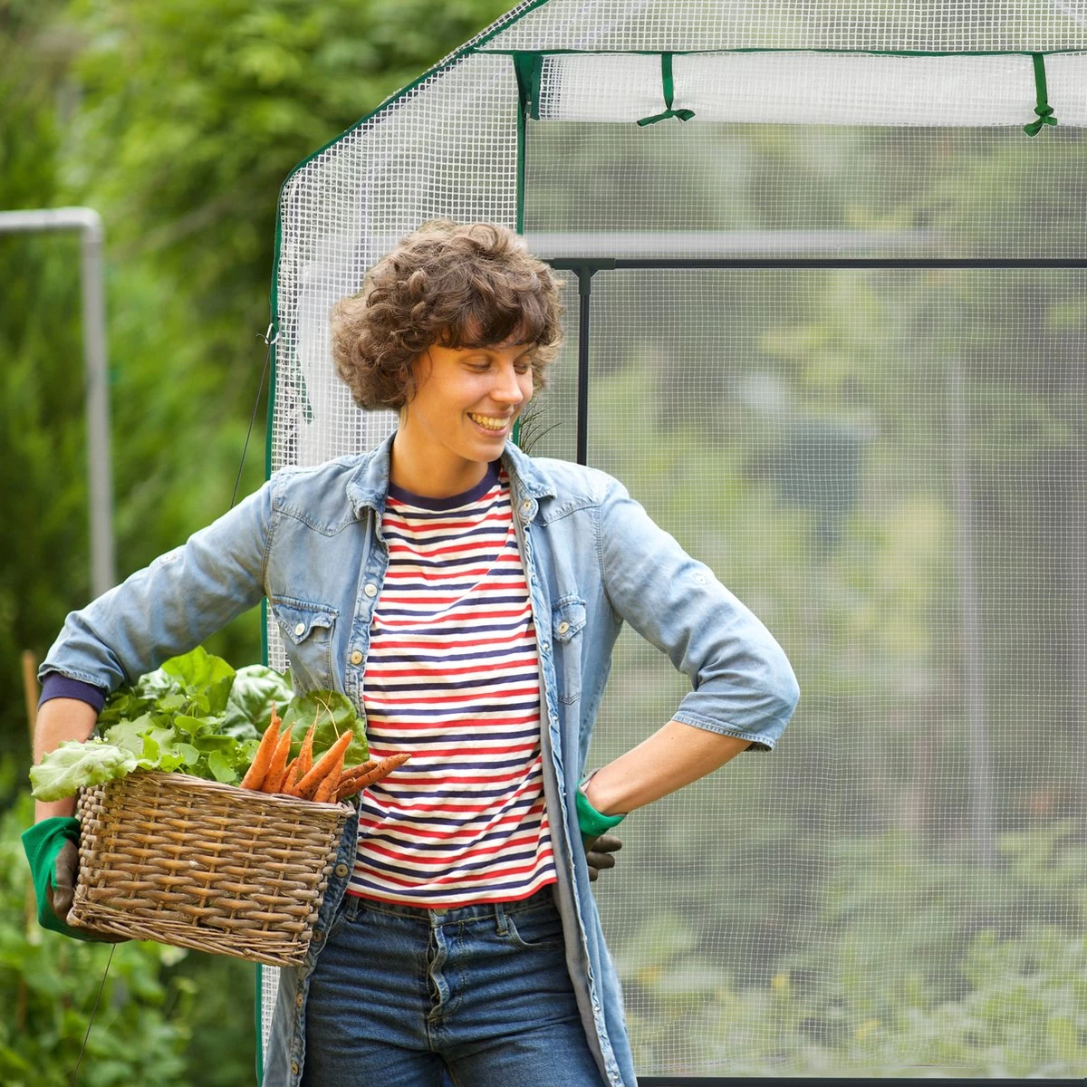 Relaxdays Tuinkas - 2 M² - Kweekkas Tuin - Grote Foliekas - 4 Ramen - Plantenkas Tomaten 13 Relaxdays Tuinkas - 2 M² - Kweekkas Tuin - Grote Foliekas - 4 Ramen - Plantenkas Tomaten - Afbeelding 13