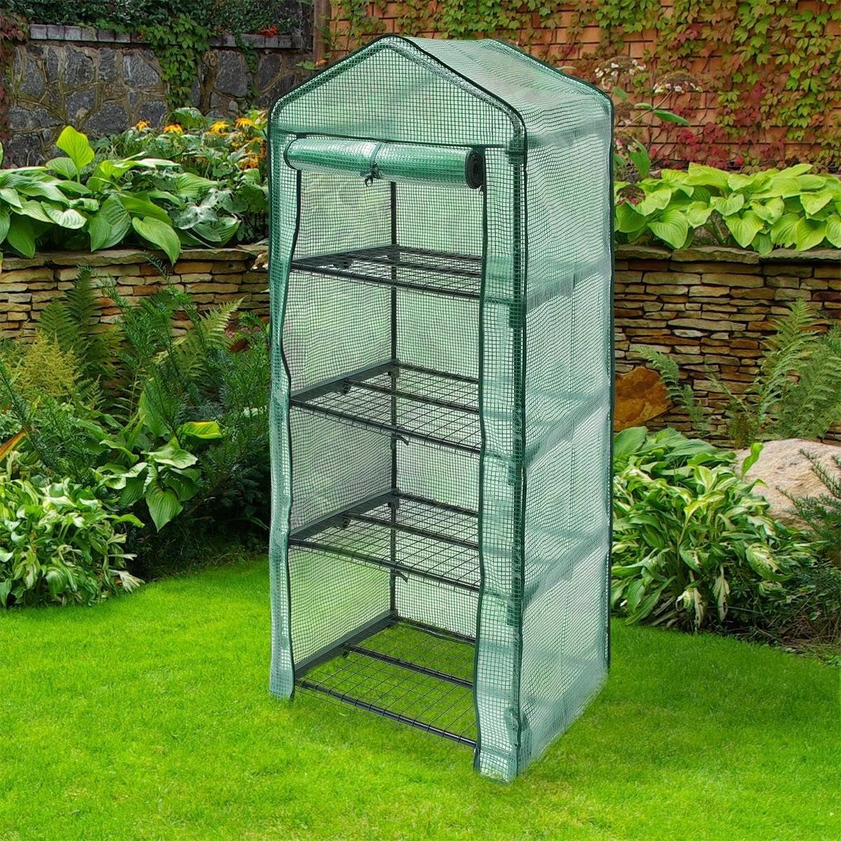 Relaxdays Kas Met Folie Voor In De Tuin Of Op Het Balkon - Tuinkas - Broeikas - Kweekkas - 4 3 Relaxdays Kas Met Folie Voor In De Tuin Of Op Het Balkon - Tuinkas - Broeikas - Kweekkas - 4 - Afbeelding 3