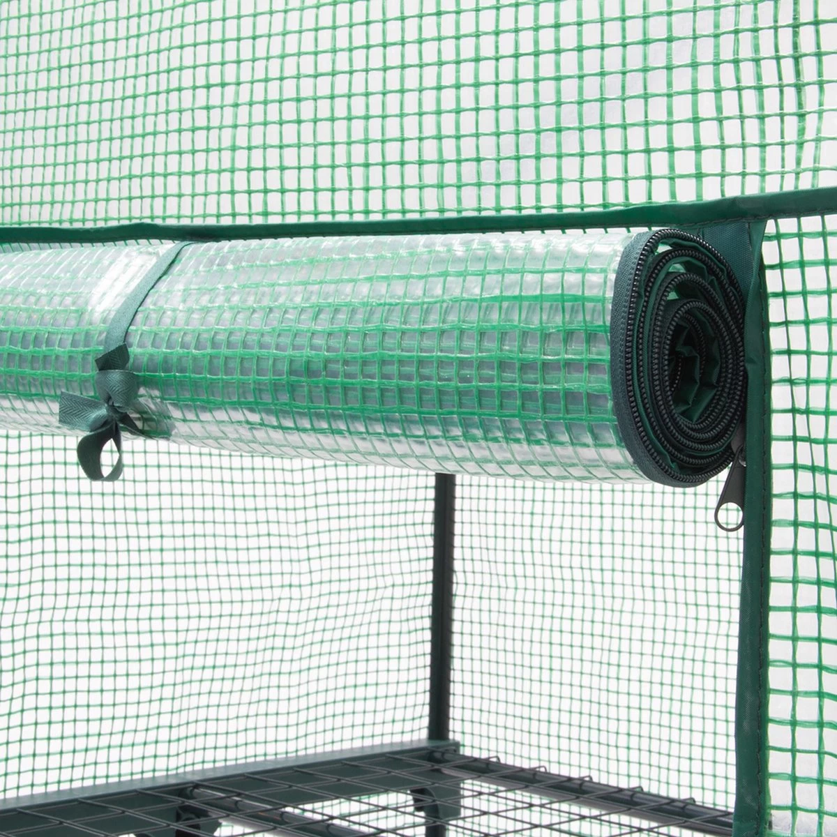 Relaxdays Kas Met Folie Voor In De Tuin Of Op Het Balkon - Tuinkas - Broeikas - Kweekkas - 4 8 Relaxdays Kas Met Folie Voor In De Tuin Of Op Het Balkon - Tuinkas - Broeikas - Kweekkas - 4 - Afbeelding 8