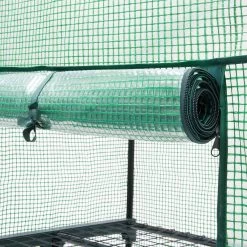 Relaxdays Kas Met Wielen - Tuinkas 3 Etages - Broeikas Kweekkas Tuin / Balkon 130 Cm Hoog - PE -Tuin En Buiten 1200x1200 753