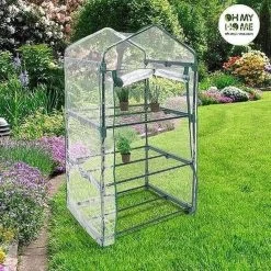 Pro Garden Kweekkas Groen 17-delig 90x50 Cm -Tuin En Buiten 1200x1200 757