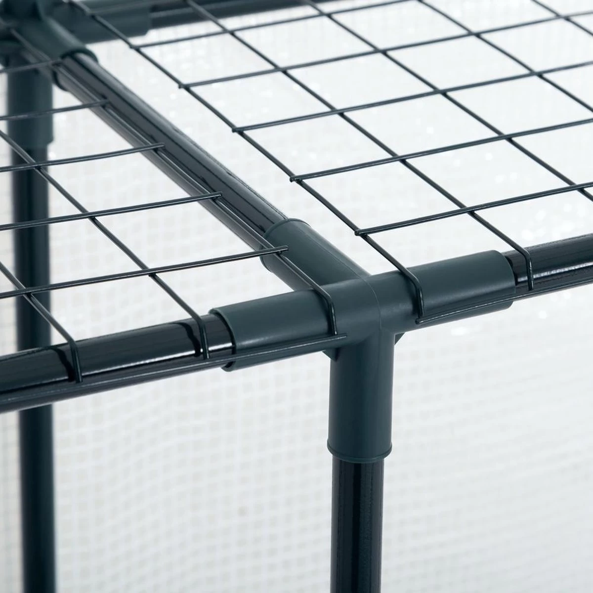 Gardebruk Kweekkas 2m² - 8 Legplanken & 4 Ramen - 195x143x143 Cm 13 Gardebruk Kweekkas 2m² - 8 Legplanken & 4 Ramen - 195x143x143 Cm - Afbeelding 13