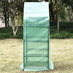 Merkloos Kweekkas - Tuinkas - Foliekas - Folie Kas - Broeikas - Kweektent - Plantenkas - Met Schappen - 143 X 73 X 195 Cm - Groen -Tuin En Buiten 1200x1200 824
