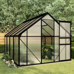 VidaXL Broeikas Met Basisframe 4,75 M² Aluminium Antracietkleurig -Tuin En Buiten 1200x1200 828