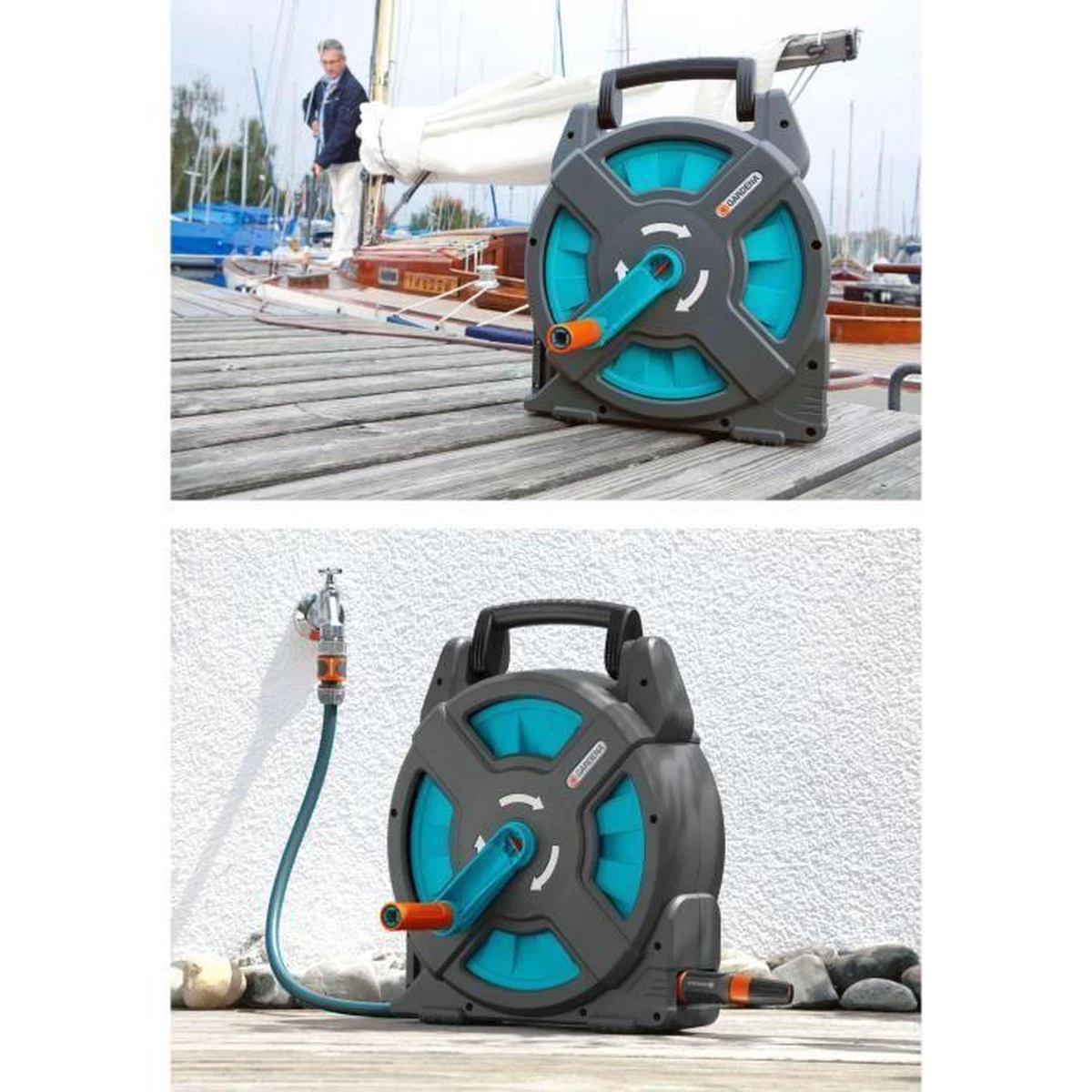 GARDENA - Classic Slangenbox - Compleet Slanghouder - 15 Meter Slang 11 GARDENA - Classic Slangenbox - Compleet Slanghouder - 15 Meter Slang - Afbeelding 11