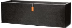 Capi Europe - Bloembak Rechthoek Laag 73x20x20 - Zwart - Bloempot Voor Buiten - FIT961