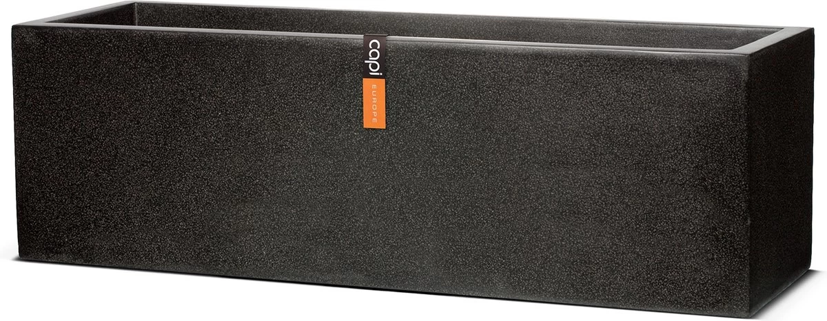 Capi Europe - Bloembak Rechthoek Laag 73x20x20 - Zwart - Bloempot Voor Buiten - FIT961 1 Capi Europe - Bloembak Rechthoek Laag 73x20x20 - Zwart - Bloempot Voor Buiten - FIT961