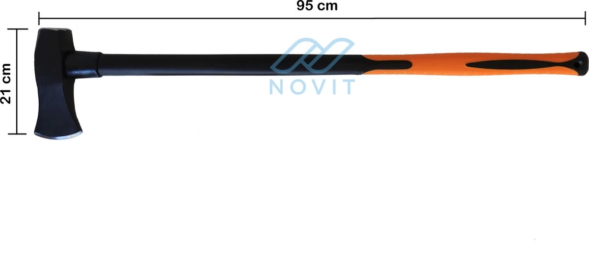 Novit Kloofbijl XL - Bijl Met Fiberglass Handvat 3kg 7 Novit Kloofbijl XL - Bijl Met Fiberglass Handvat 3kg - Afbeelding 7