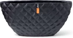 Capi Europe - Bloempot Ovaal Heraldry - 60x35 - Zwart - Bloempot Voor Binnen - BSBI841