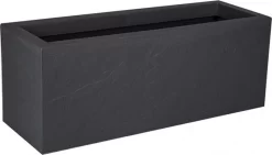 EDA Plantenbak - Bloembak - 25L - 59 X 19,5 X 22,8 Cm - Antraciet