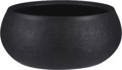 Mica Decorations Douro Ronde Schaal - H14 X Ø34cm - Terracotta - Zwart