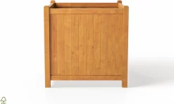 Houten Plantenbak Met Wieltjes 50x50 - Geolied Duurzaam FSC Acaciahout – Bloembak Buiten - Plantenbakken Buiten - Perfecthomeshop -Tuin En Buiten 1200x720 2