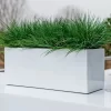 Langwerpige Witte Bloempot Van Naturn Living | Plantenbak | Bloempotten Voor Binnen En Buiten | Wit