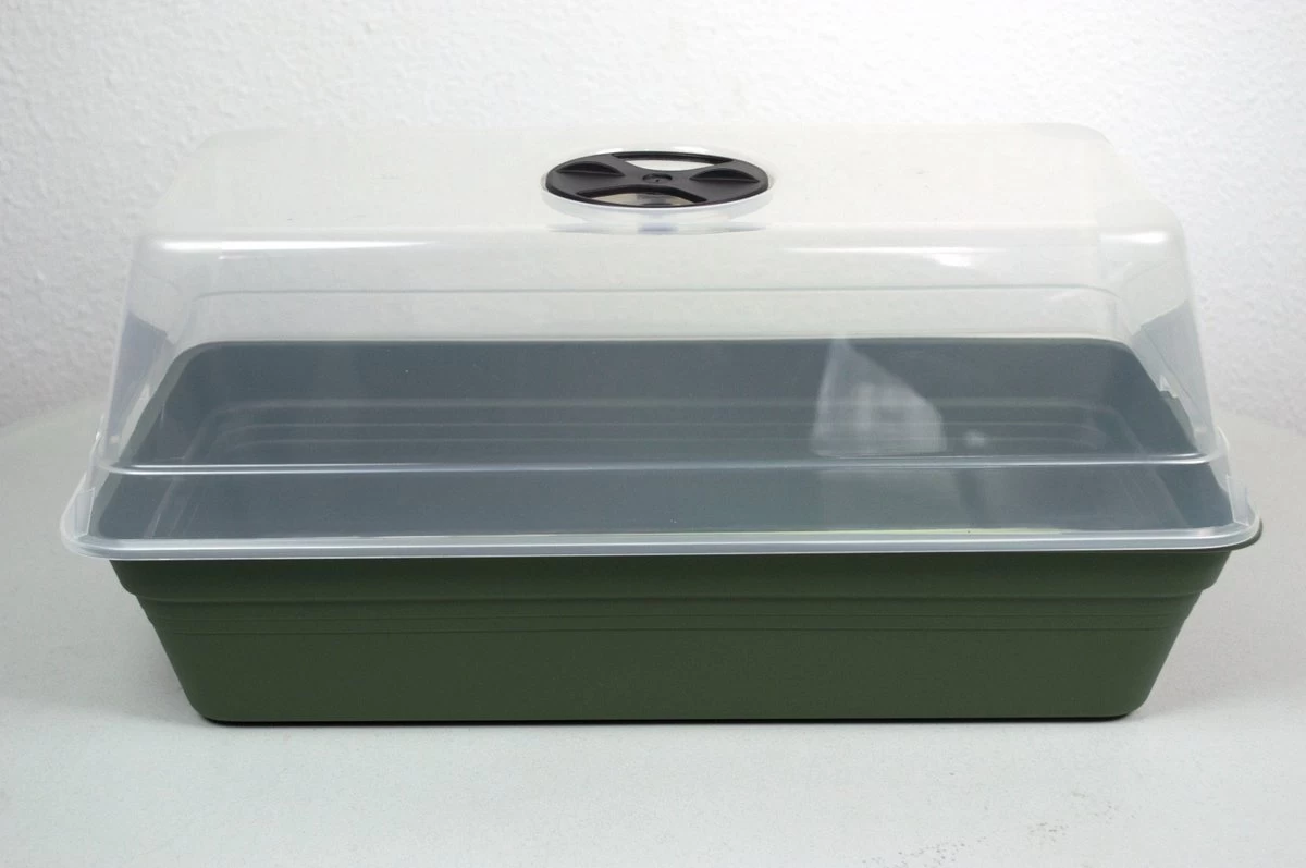 Kweekkas - Kweekhuis - Kweekkas Vensterbank - Moestuinbak - 4,5 L - Kweekkas Met Transparante Deksel - 19x39x31 Cm - Kweekkasje 1 Kweekkas - Kweekhuis - Kweekkas Vensterbank - Moestuinbak - 4,5 L - Kweekkas Met Transparante Deksel - 19x39x31 Cm - Kweekkasje