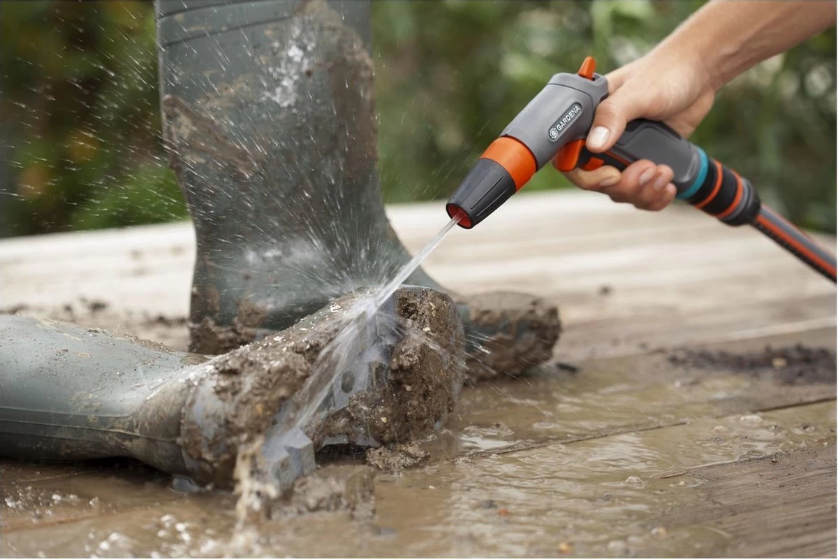 GARDENA - Comfort Reinigingsbroes - Spuitpistool - Traploos Instelbaar 4 GARDENA - Comfort Reinigingsbroes - Spuitpistool - Traploos Instelbaar - Afbeelding 4