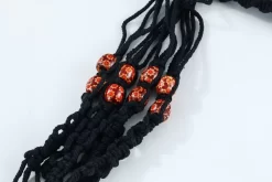 4 Stuks Zwarte Macrame Plantenhangers - Boho Handgeweven Katoen Hangpot Voor Binnen/Buiten - Hangende Bloempot Met Kralen - Macramé Touw/Koord Hangplant Houder - Bohemian Wandhanger Decoratie - Plant Hanger - Verticale Tuin Bloempothouder Planthanger -Tuin En Buiten 1200x800 85