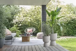 Elho Pure Coupe 41 - Bloempot Voor Binnen & Buiten - Ø 41.3 X H 57.9 Cm - Beige/Balanced Beige -Tuin En Buiten 1200x808 2