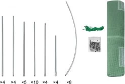 Kas 300x200x190 Cm, Foliekas Wintervast, Tomatenhuis Met Deur 6 Ramen 12 Kas 300x200x190 Cm, Foliekas Wintervast, Tomatenhuis Met Deur 6 Ramen -Tuin En Buiten 1200x810