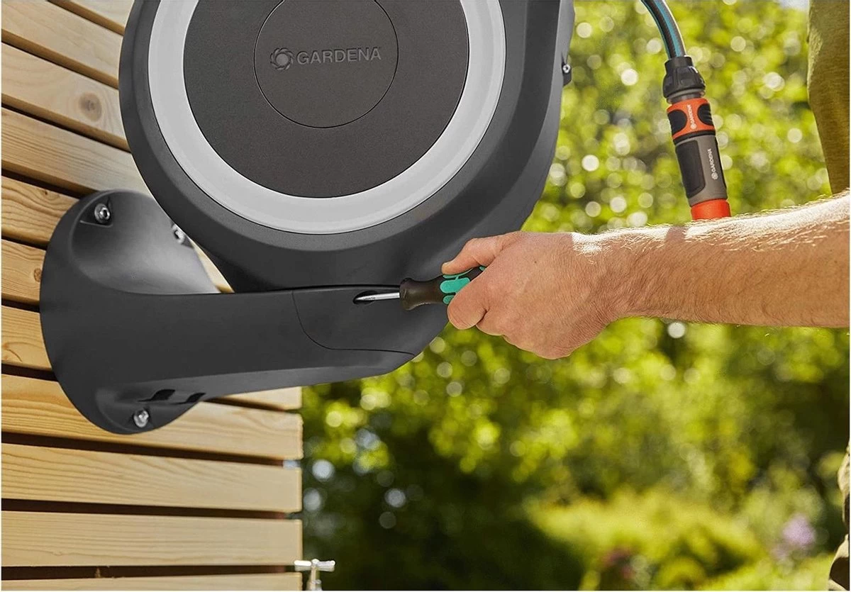 GARDENA - Wandslangenbox RollUp S - Slanghouder - 15 Meter - Ø 11 Mm 8 GARDENA - Wandslangenbox RollUp S - Slanghouder - 15 Meter - Ø 11 Mm - Afbeelding 8