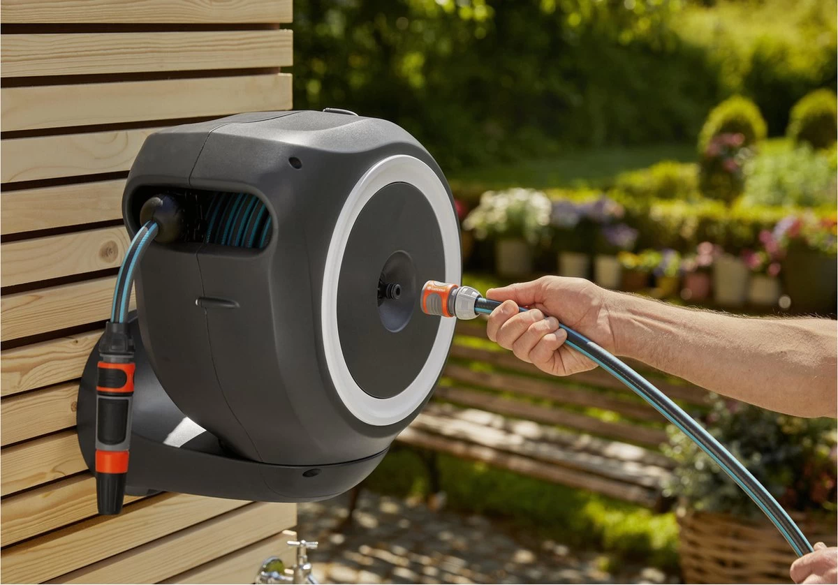 GARDENA - Wandslangenbox RollUp S - Slanghouder - 15 Meter - Ø 11 Mm 12 GARDENA - Wandslangenbox RollUp S - Slanghouder - 15 Meter - Ø 11 Mm - Afbeelding 12