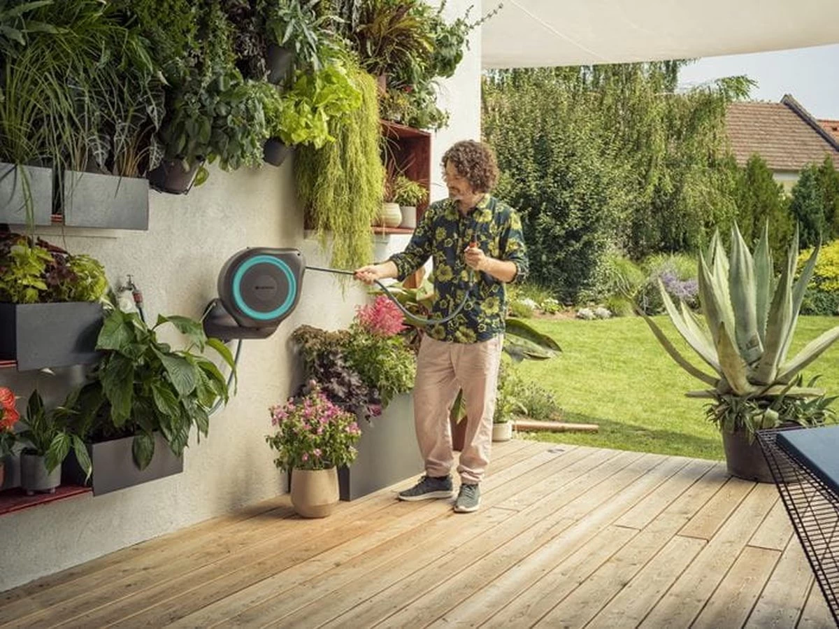 GARDENA Rollup S Wandslangenbox - 15 Meter - Ø 11 Mm 2 GARDENA Rollup S Wandslangenbox - 15 Meter - Ø 11 Mm - Afbeelding 2