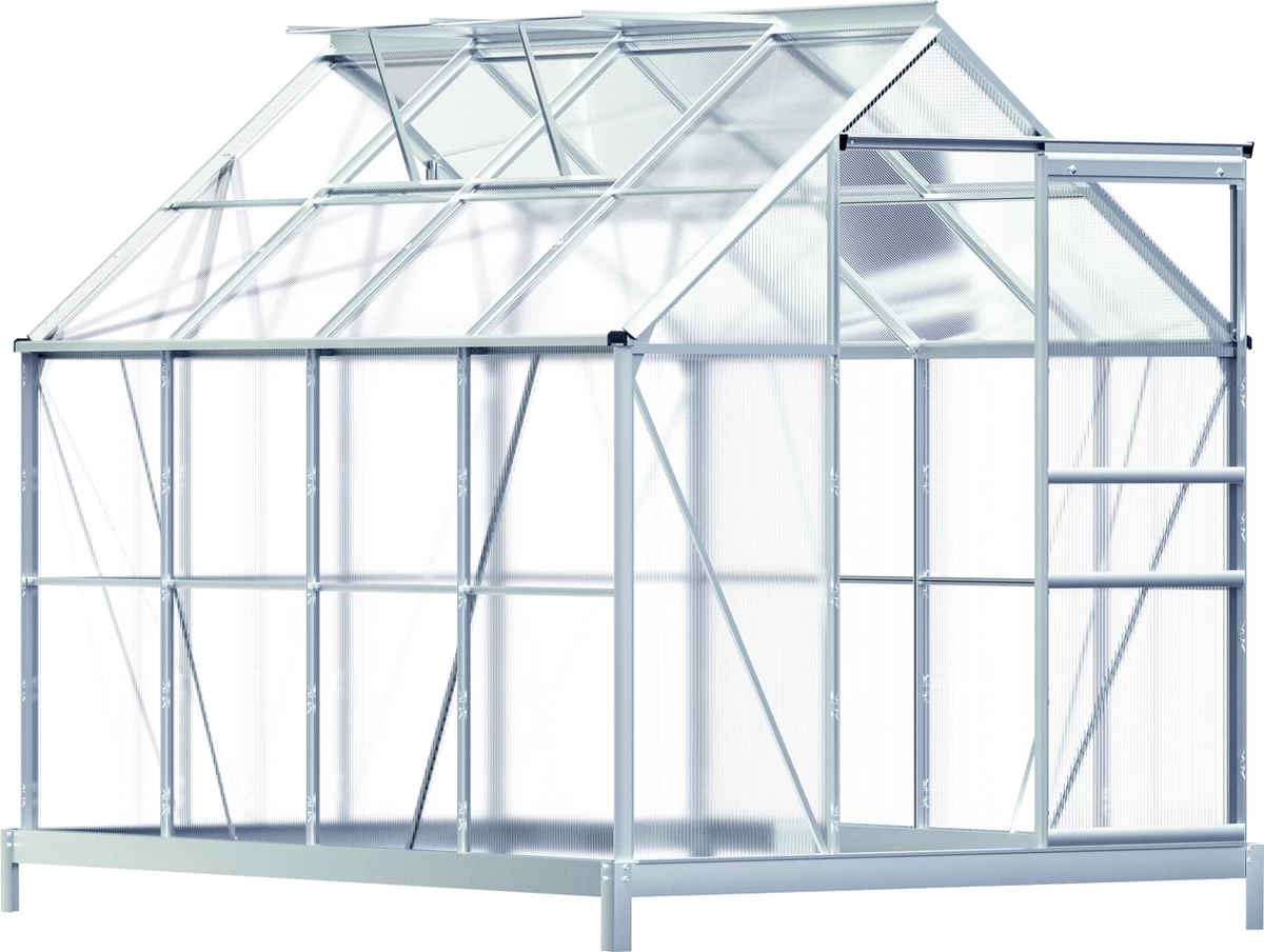 Gardebruk Aluminium Kas 4,75 M² - Fundament & Regengoot - 250x190cm 1 Gardebruk Aluminium Kas 4,75 M² - Fundament & Regengoot - 250x190cm