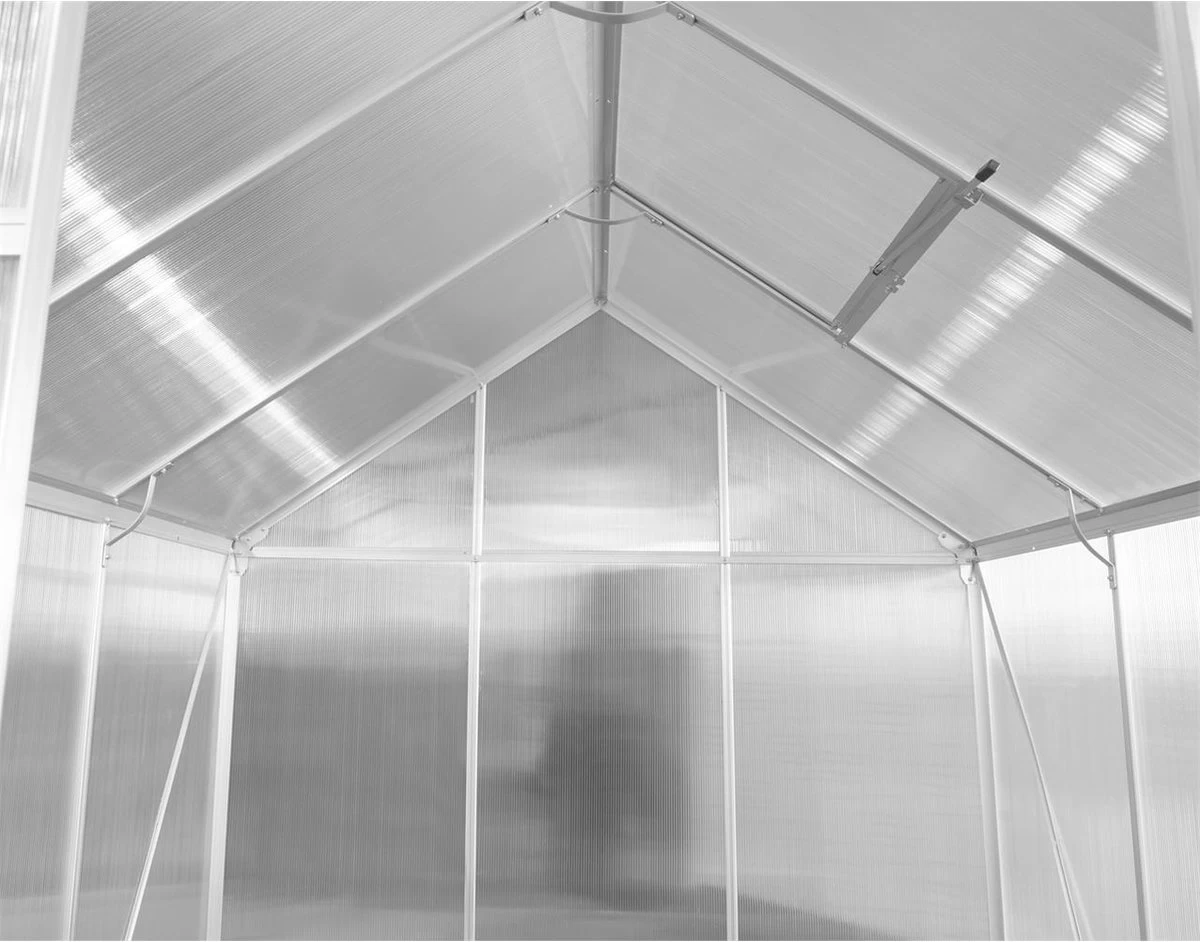 FUXTEC Tuinkas 5,9m² - Broeikas - Kweekkas - Hobbykas - Aluminium/holle Kamerplaat - FX-GWH159 8 FUXTEC Tuinkas 5,9m² - Broeikas - Kweekkas - Hobbykas - Aluminium/holle Kamerplaat - FX-GWH159 - Afbeelding 8