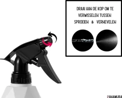 Hanamura Plantenspuit – Sprayflacon – Waterverstuiver – Wit – 600ml 7 Hanamura Plantenspuit – Sprayflacon – Waterverstuiver – Wit – 600ml -Tuin En Buiten 1200x963 1