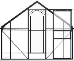 VidaXL Broeikas Met Basisframe 4,75 M² Aluminium Antracietkleurig -Tuin En Buiten 1200x982