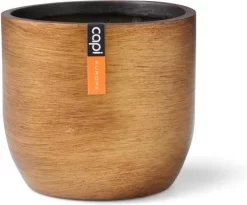 Capi Europe - Bloempot Bol Retro - 23x21 - Goud - Bloempot Voor Binnen - BRTG134 -Tuin En Buiten 1200x995