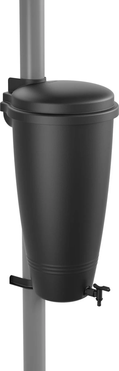 Elho Green Basics Rain Catcher 33 - Regenton Voor Balkonbuiten - Ø 33.5 X H 73.5 Cm - Zwart/Living Black 2 Elho Green Basics Rain Catcher 33 - Regenton Voor Balkonbuiten - Ø 33.5 X H 73.5 Cm - Zwart/Living Black - Afbeelding 2