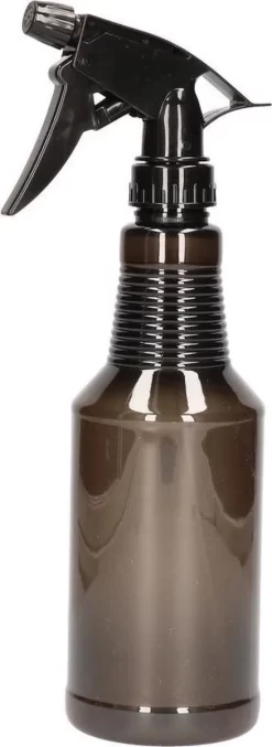 Waterverstuivers/spuitflessen 500 Ml Zwart - Plantenspuiten/schoonmaakspuiten