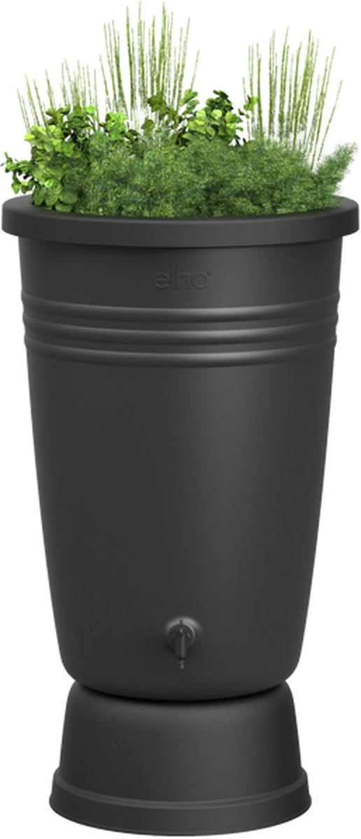 Elho Green Basics Regenton Plus 105 - Regenton Voor Kweken En Oogsten - Ø 58.4 X H 80.4 Cm - Zwart/Living Black 2 Elho Green Basics Regenton Plus 105 - Regenton Voor Kweken En Oogsten - Ø 58.4 X H 80.4 Cm - Zwart/Living Black - Afbeelding 2