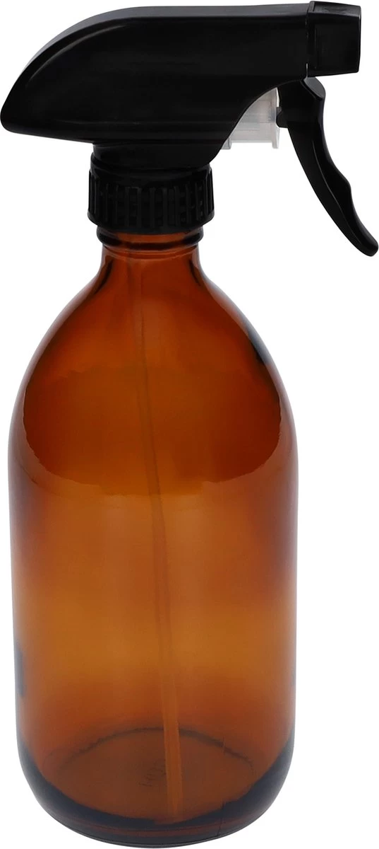 QUVIO Sprayfles - Spuitfles - Plantenspuit - Schoonmaak Spuit - Huishoudspray - Leeg/Hervulbaar - Kamerspray - Allesreiniger - Glazen Sprayflacon - Waterspuit - Kappersspuit - 500 Ml - Glas - Bruin - Zwart 1 QUVIO Sprayfles - Spuitfles - Plantenspuit - Schoonmaak Spuit - Huishoudspray - Leeg/Hervulbaar - Kamerspray - Allesreiniger - Glazen Sprayflacon - Waterspuit - Kappersspuit - 500 Ml - Glas - Bruin - Zwart