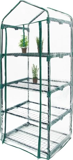 Relaxdays Tuinkas - Foliekas Balkon - Broeikas - Kweekkas - Verkrijgbaar In 3 Afmetingen - 4 -Tuin En Buiten 548x1200