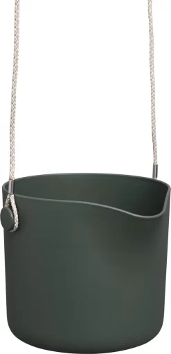 Elho B.for Swing 18 Hangpot - Bloempot Voor Binnen - Ø 18.0 X H 16.5 Cm - Groen/Blad Groen -Tuin En Buiten 579x1200
