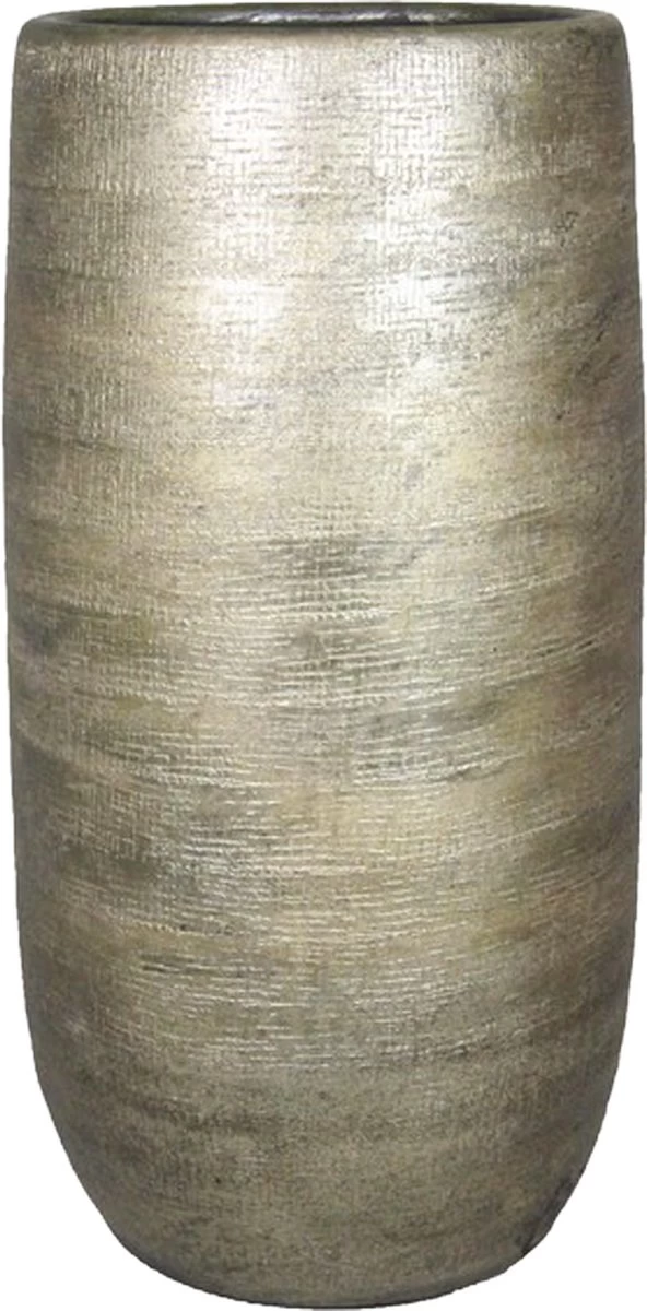 Bloempot Mira Hoog - D26 X H50cm - Goud 1 Bloempot Mira Hoog - D26 X H50cm - Goud