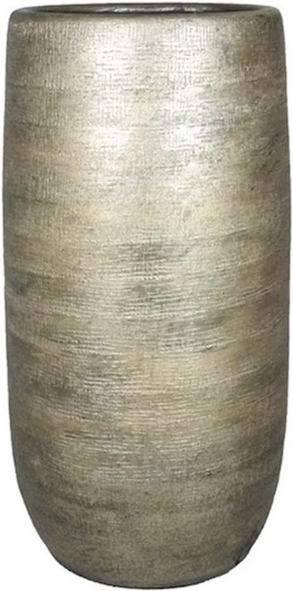 Bloempot Mira Hoog - D26 X H50cm - Goud 2 Bloempot Mira Hoog - D26 X H50cm - Goud - Afbeelding 2