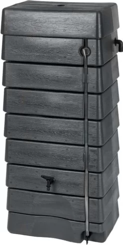 Nature - Regentank - 276L - H134,5 X 58,5 X 39,5cm - Antraciet - Muurmodel