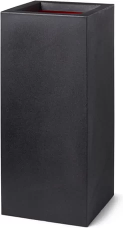 Capi Europe - Bloempot Rechthoek Smooth NL - 36x36x79 - Zwart - Voor Binnen En Buiten - KBL952 27 Capi Europe - Bloempot Rechthoek Smooth NL - 36x36x79 - Zwart - Voor Binnen En Buiten - KBL952 -Tuin En Buiten 650x1200 1