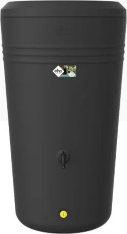 Elho Green Basics Regenton - Regenton - Living Black - Buiten - 200 Liter -Tuin En Buiten 651x1200 1
