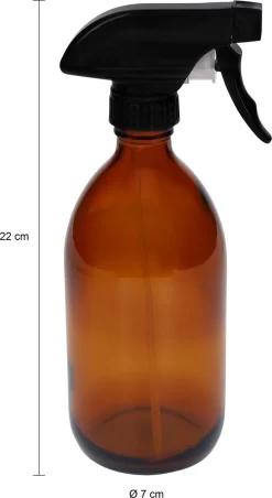 QUVIO Sprayfles - Spuitfles - Plantenspuit - Schoonmaak Spuit - Huishoudspray - Leeg/Hervulbaar - Kamerspray - Allesreiniger - Glazen Sprayflacon - Waterspuit - Kappersspuit - 500 Ml - Glas - Bruin - Zwart 10 QUVIO Sprayfles - Spuitfles - Plantenspuit - Schoonmaak Spuit - Huishoudspray - Leeg/Hervulbaar - Kamerspray - Allesreiniger - Glazen Sprayflacon - Waterspuit - Kappersspuit - 500 Ml - Glas - Bruin - Zwart -Tuin En Buiten 656x1200